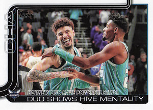 2025-26 Topps Hornets Duo Have Powerful Sting: Duo Shows Hive Mentality #283