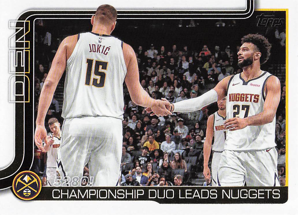 2025-26 Topps Basketball 5280!: Championship Duo Leads Nuggets #286