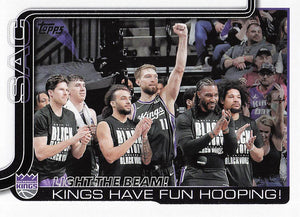 2025-26 Topps Basketball Light The Beam!: Kings Have Fun Hooping! #295