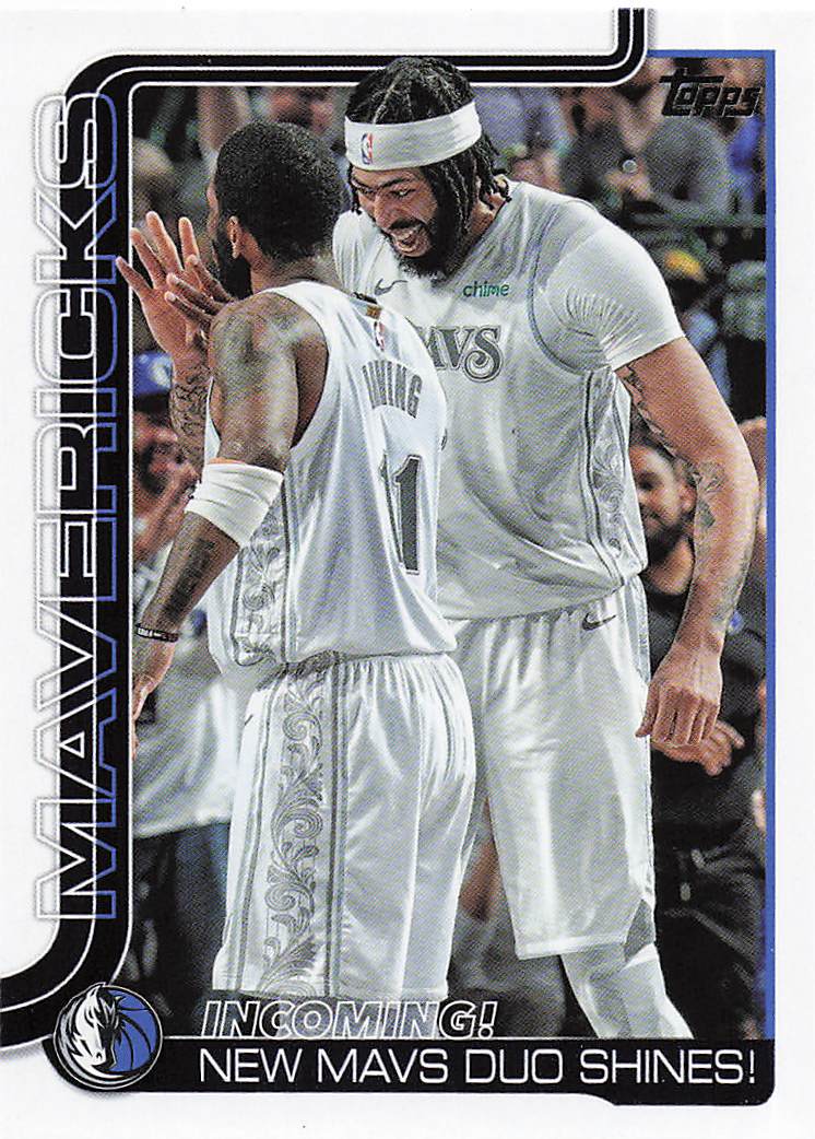 2025-26 Topps Basketball Incoming!: New Mavs Duo Shines! #296