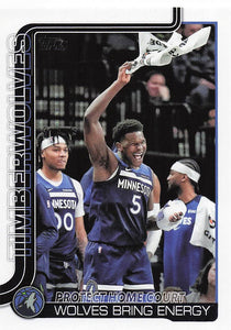 2025-26 Topps Basketball Protect Home Court: Wolves Bring Energy #287