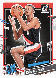 2023-24 Donruss Basketball Kris Murray #203 Rookie