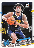 2023-24 Donruss Basketball Julian Strawther #242 Rookie
