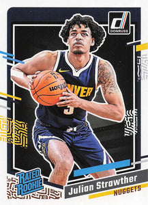 2023-24 Donruss Basketball Julian Strawther #242 Rookie