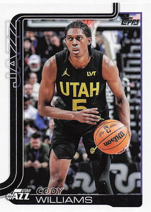 2025-26 Topps Basketball Cody Williams #130
