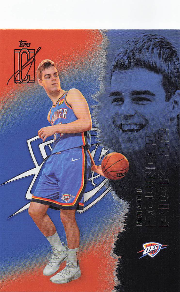 2025-26 Topps Signature Class Basketball Blue & Orange Nikola Topi? #47