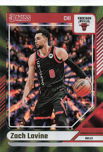 2024-25 Donruss Basketball Holo Green Laser Zach LaVine #124