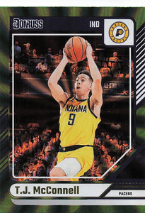 2024-25 Donruss Basketball Holo Green Laser T.J. McConnell #181