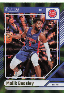 2024-25 Donruss Basketball Holo Green Laser Malik Beasley #81