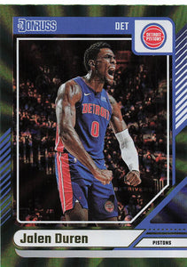 2024-25 Donruss Basketball Holo Green Laser Jalen Duren #138