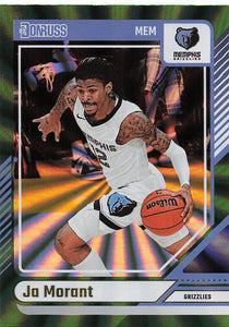 2024-25 Donruss Basketball Holo Green Laser Ja Morant #66