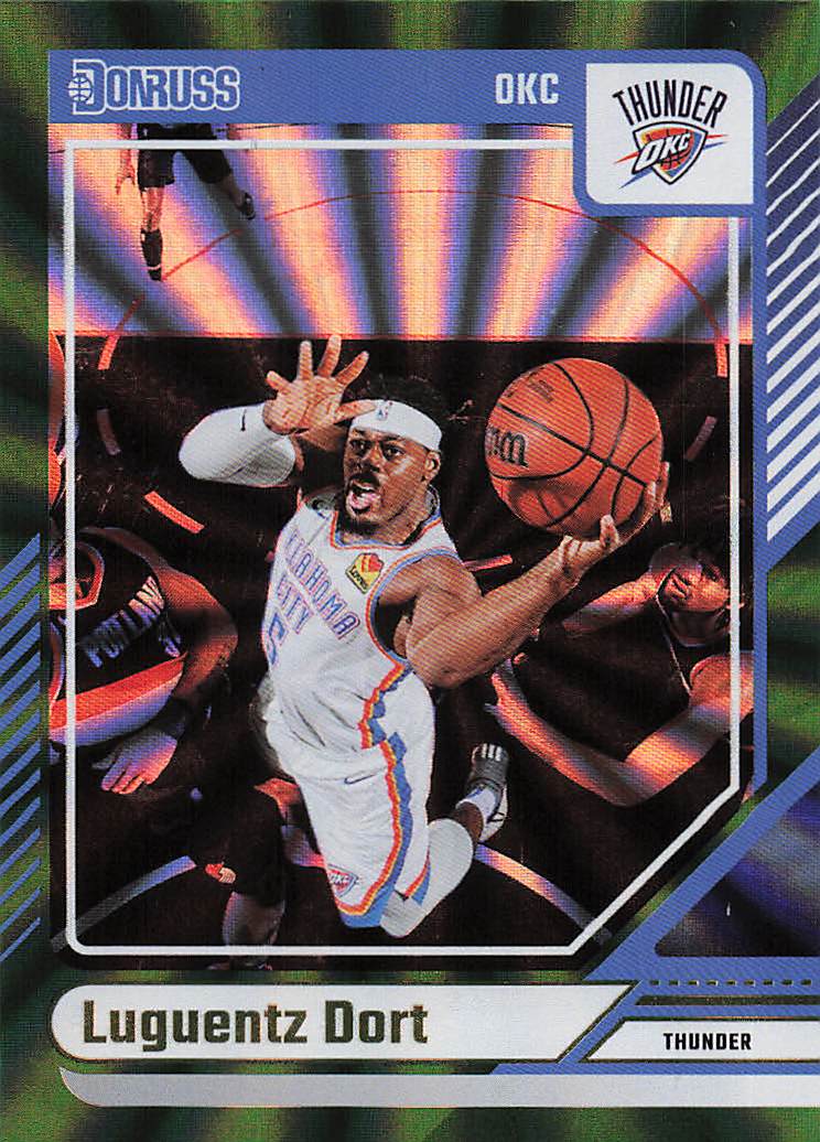 2024-25 Donruss Basketball Holo Green Laser Luguentz Dort #24