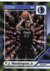 2024-25 Donruss Basketball Holo Green Laser P.J. Washington Jr. #195