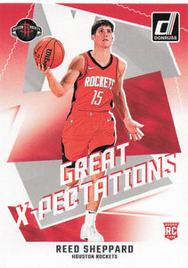 2024-25 Donruss Basketball Great X-Pectations Reed Sheppard #15