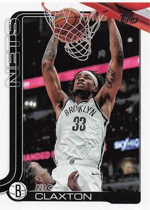 2025-26 Topps Basketball Nic Claxton #10