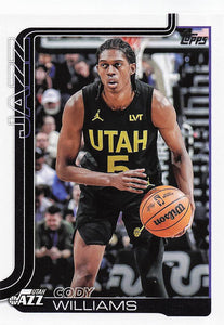 2025-26 Topps Basketball Cody Williams #130