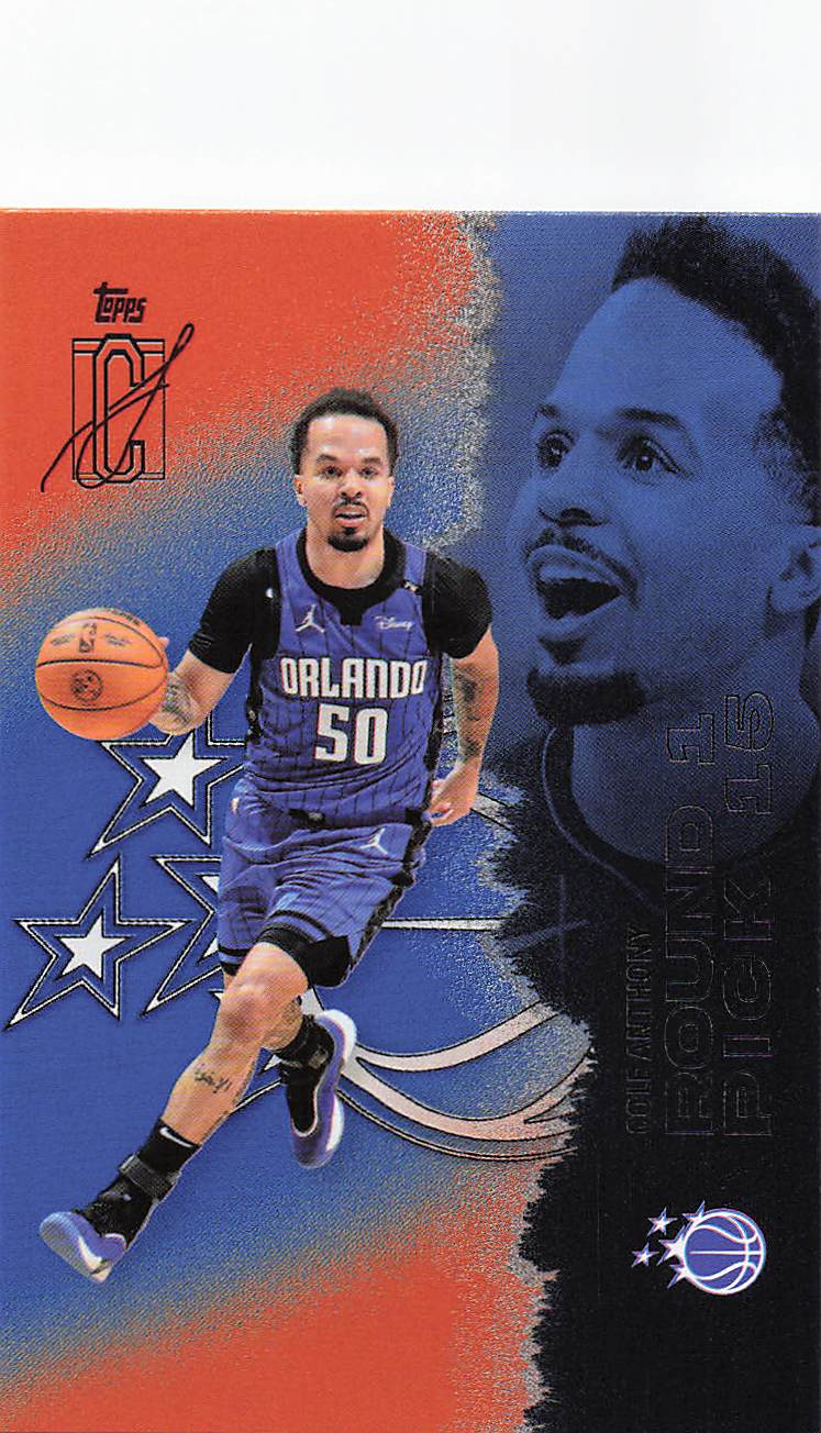2025-26 Topps Signature Class Basketball Blue & Orange Cole Anthony #32