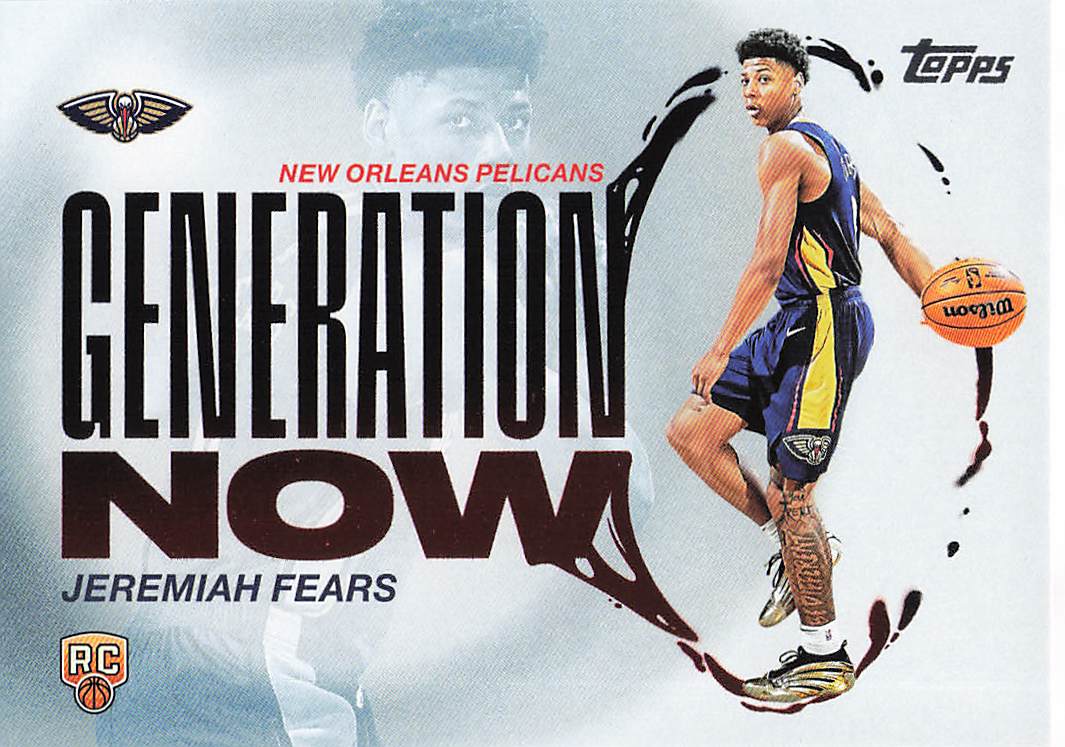 2025-26 Topps Basketball Generation Now Jeremiah Fears #GN-7