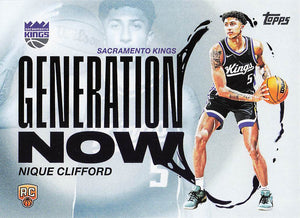 2025-26 Topps Basketball Generation Now Nique Clifford #GN-24