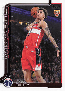 2025-26 Topps Basketball Will Riley #221 Rookie