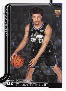 2025-26 Topps Basketball Rainbow Foilboard Walter Clayton Jr. #218 Rookie
