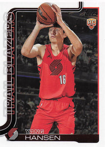 2025-26 Topps Basketball Yang Hansen #216 Rookie