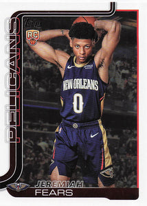 2025-26 Topps Basketball Jeremiah Fears #207 Rookie