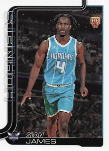 2025-26 Topps Basketball Sion James #233 Rookie