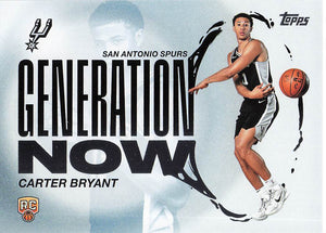 2025-26 Topps Basketball Generation Now Carter Bryant #GN-14