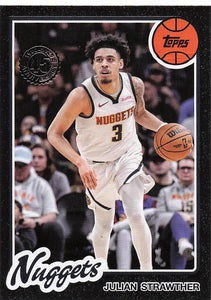2025-26 Topps Basketball 1980-81 Topps Basketball Julian Strawther #80BK-28