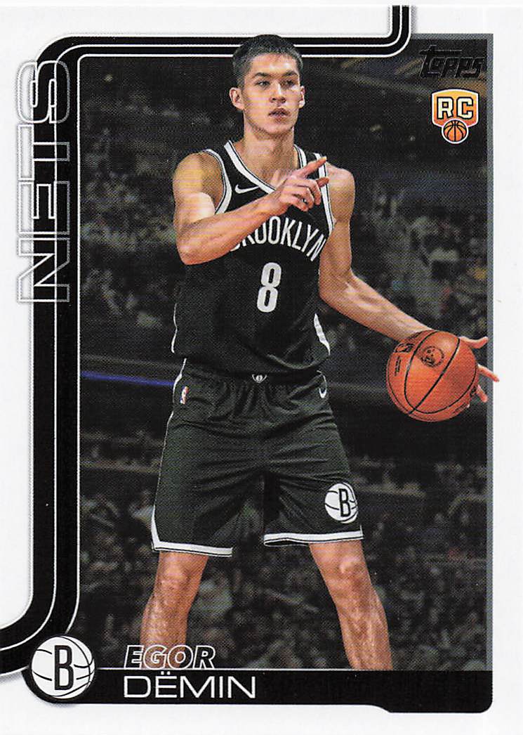 2025-26 Topps Basketball Egor Dëmin #208 Rookie