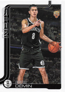 2025-26 Topps Basketball Egor Dëmin #208 Rookie
