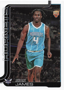 2025-26 Topps Basketball Sion James #233 Rookie