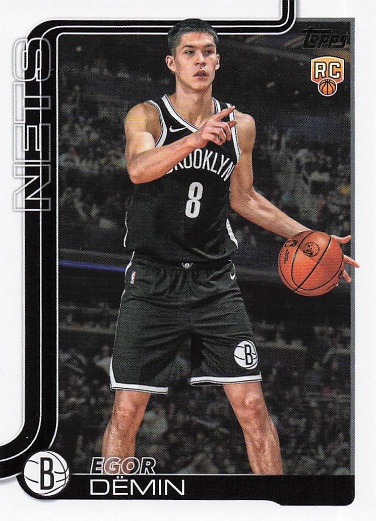 2025-26 Topps Basketball Egor Dëmin #208 Rookie