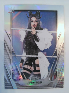 2026 Topps Chrome WWE Wrestling Refractor Stephanie Vaquer #74