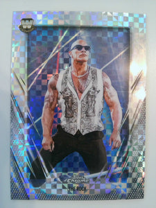 2026 Topps Chrome WWE Wrestling X-Fractor The Rock #1