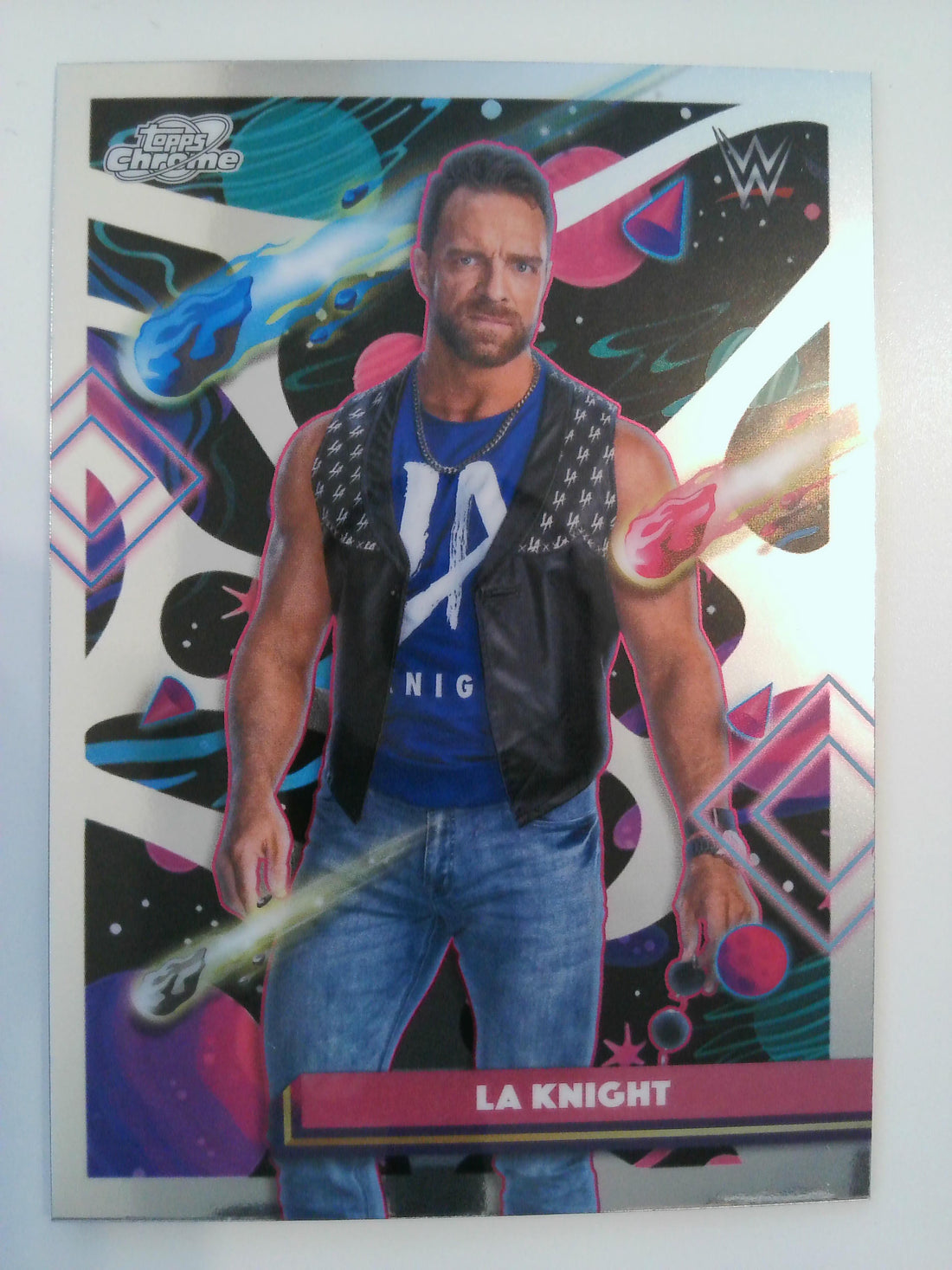 2026 Topps Chrome Cosmic WWE Wrestling LA Knight #141