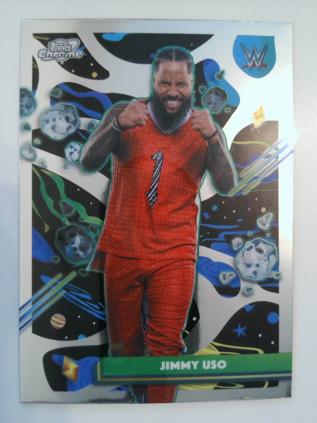 2026 Topps Chrome Cosmic WWE Wrestling Jimmy Uso #106