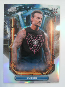 2026 Topps Chrome Cosmic WWE Wrestling Extraterrestrial Talent CM Punk #ET-7