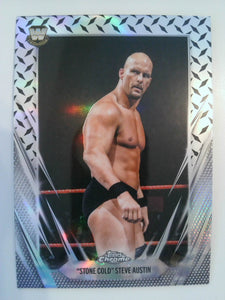 2026 Topps Chrome WWE Diamond Plate Refractor "Stone Cold" Steve Austin #7