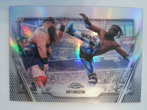 2026 Topps Chrome WWE Wrestling Refractor Kofi Kingston #166