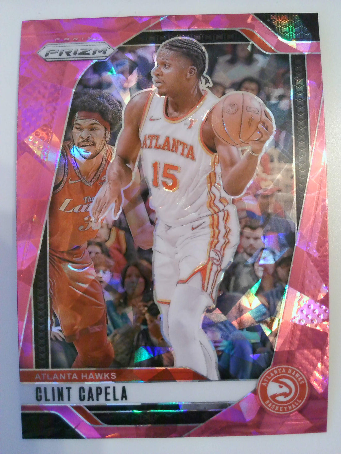 2024-25 Panini Prizm Basketball Prizms Pink Ice Clint Capela #161