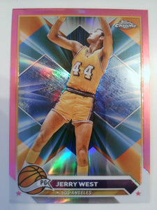 2023-24 Topps Chrome Basketball Pink Refractors Jerry West #125