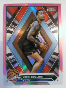 2023-24 Topps Chrome Basketball Pink Refractors John Collins #102