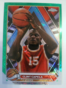 2023-24 Topps Chrome Basketball Green Logo Refractors Clint Capela #69