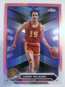 2023-24 Topps Chrome Basketball Pink Refractors Lenny Wilkens #25