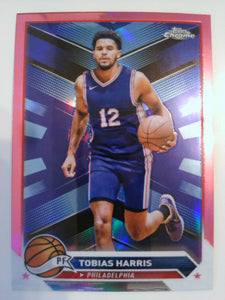 2023-24 Topps Chrome Basketball Pink Refractors Tobias Harris #70