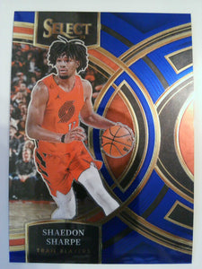 2023-24 Panini Select Basketball Blue (Retail Base) Shaedon Sharpe #186