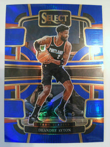 2023-24 Panini Select Basketball Blue Prizms Deandre Ayton #11