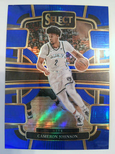 2023-24 Panini Select Basketball Blue Prizms Cameron Johnson #12